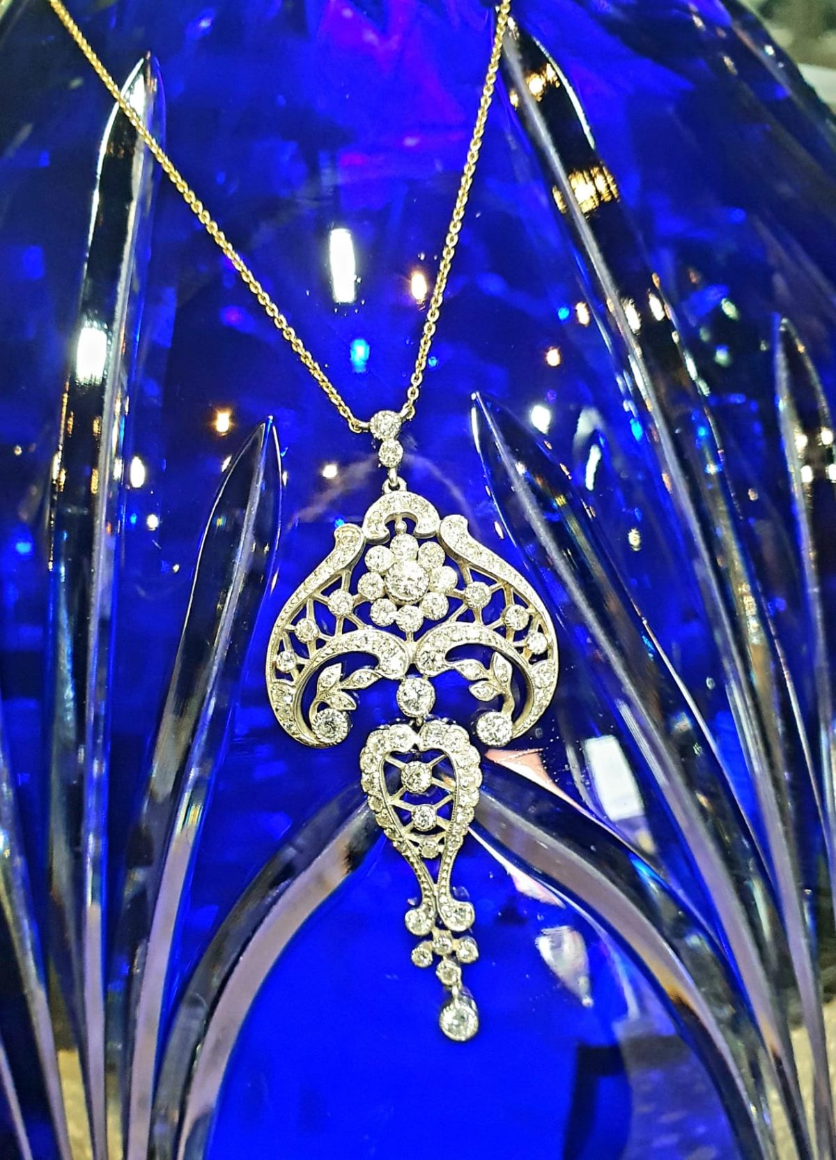 An antique diamond pendant